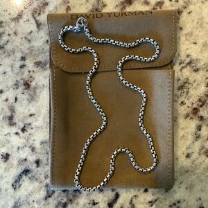 David Yurman 20 inch box chain necklace - Men’s